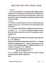 Bài toán chữ số và trang sách